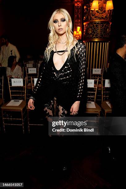 Taylor Momsen attends the Frederick Anderson show during New York Fashion Week: The Shows at Prince George Ballroom on February 15, 2023 in New York...