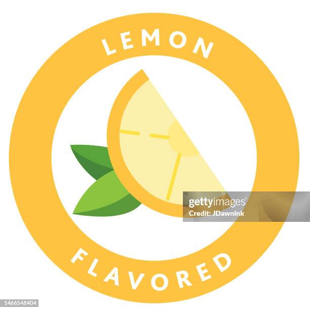 whole and sliced fresh fruit citrus slice with text colorful round label icon - strawberry slice stock illustrations