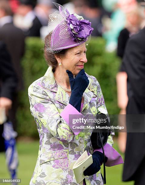 Princess Anne, The Princess Royal attends Ladies Day during Royal Ascot at Ascot Racecourse on June 21, 2012 in Ascot, England.