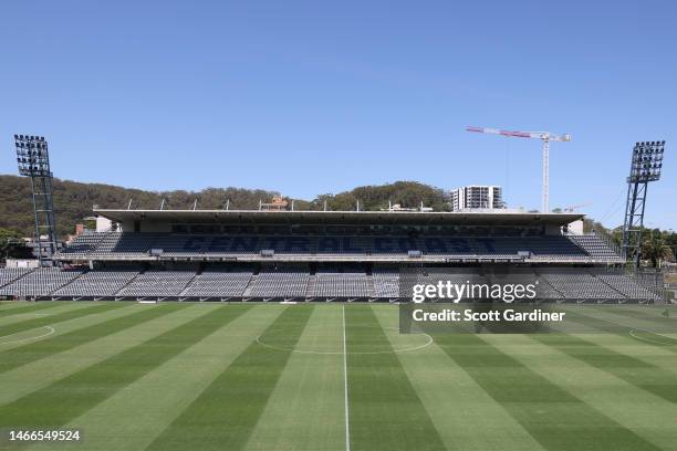 General view of Industree Group Stadium during the Cup of Nations match between Spain and Jamaica at Industree Group Stadium on February 16, 2023 in...