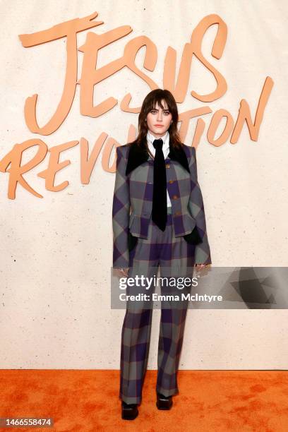 Ally Ioannides attends the Los Angeles Premiere of Lionsgate's "Jesus Revolution" at TCL Chinese 6 Theatres on February 15, 2023 in Hollywood,...