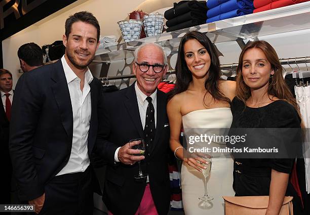 Jamie Redknapp, Martin Hackel, Diane Antonopoulos, and Louise Redknapp attend Ralph Lauren's launch of The RLX Golf Shop with Luke Donald at Ralph...