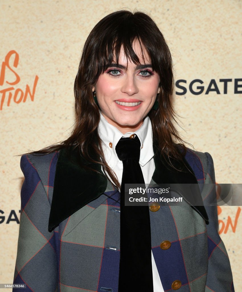 Ally Ioannides attends "Jesus Revolution" Los Angeles Premiere at TCL