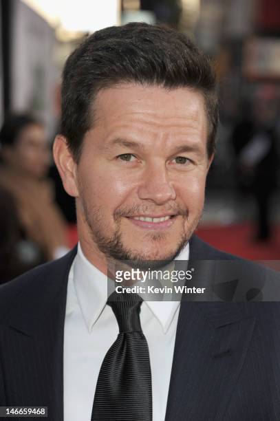 Actor Mark Wahlberg arrives at the Premiere of Universal Pictures' "Ted" sponsored in part by AXE Hair at Grauman's Chinese Theatre on June 21, 2012...