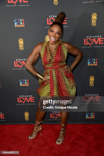 Johnson attends the Pan African Film & Arts Festival - Centerpiece Gala Premiere Of "Strange Love" at Cinemark Baldwin Hills Crenshaw Plaza on...