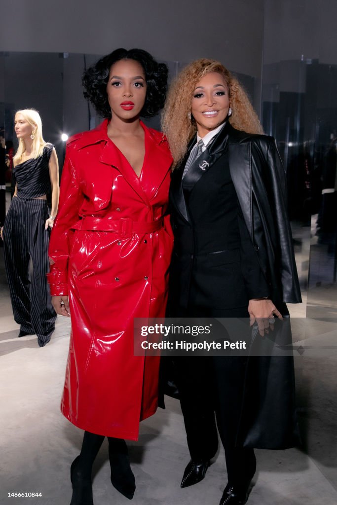 Rayvin Huger and Karen Huger attend the Luar fashion show during New