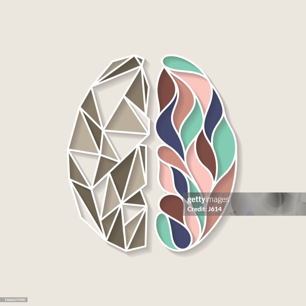 Brain Abstract Simple Abstract Human Brain High-Res Vector Graphic - Getty Images