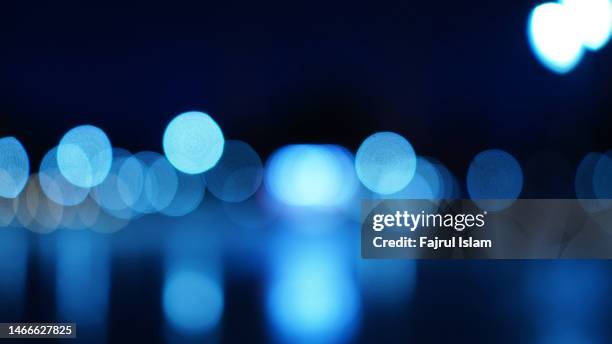 defocused blue light - abstract light stock pictures, royalty-free photos & images