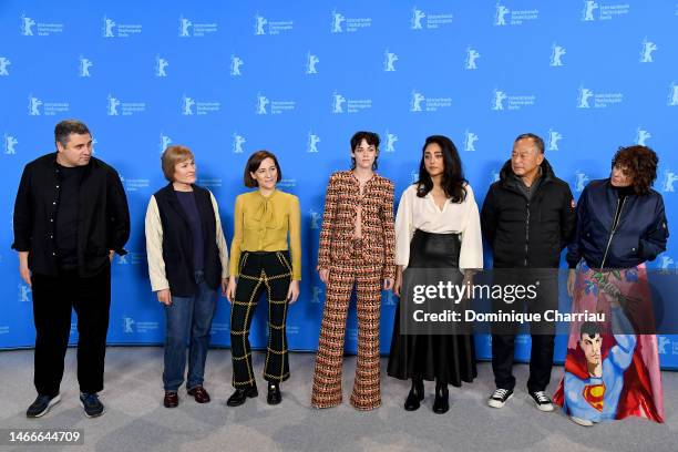 Members of the International Jury Radu Jude, Valeska Grisebach, Carla Simon, Jury President Kristen Stewart, Golshifteh Farahani, Johnnie To and...