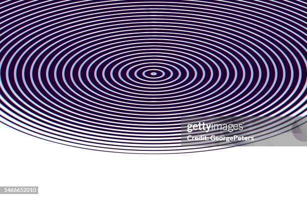 concentric circles abstract background with glitch technique - epicenter stock illustrations