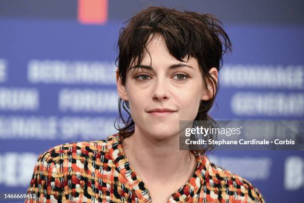 President of the International Jury Kristen Stewart attends the International Jury press conference during the 73rd Berlinale International Film...