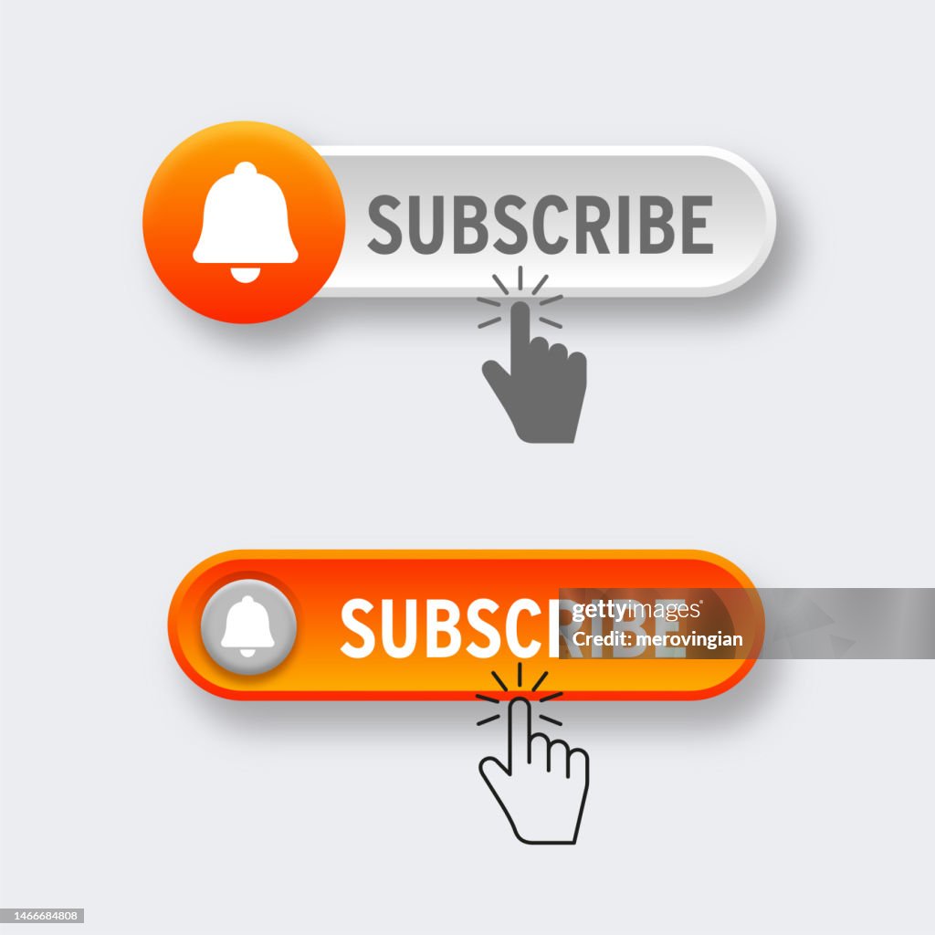 Subscribe Tuff Button Push Button For Subscribe Web Layout Blogging Promotion Social Media ...
