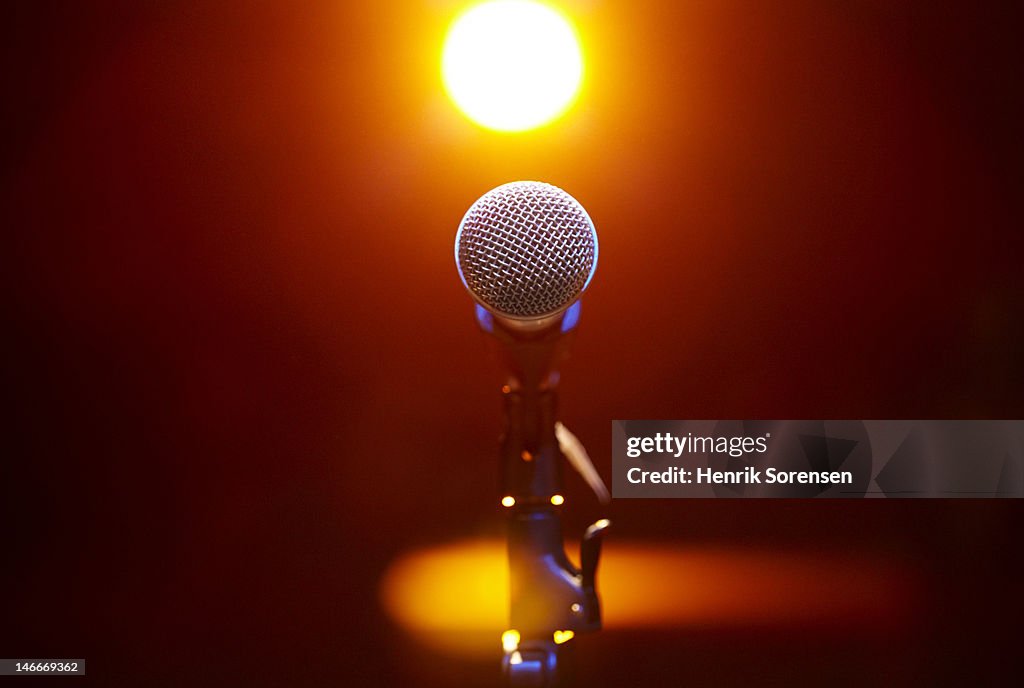 Microphone at a concert