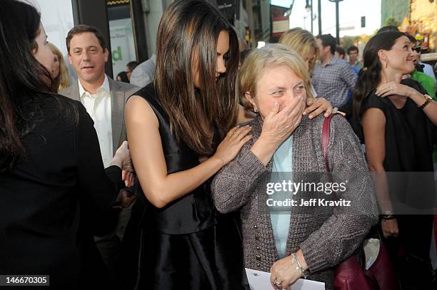 Milan Kunis and Elvira Kunis arrive for the premiere of "Ted" at Grauman's Chinese Theatre on June 21, 2012 in Hollywood, California.