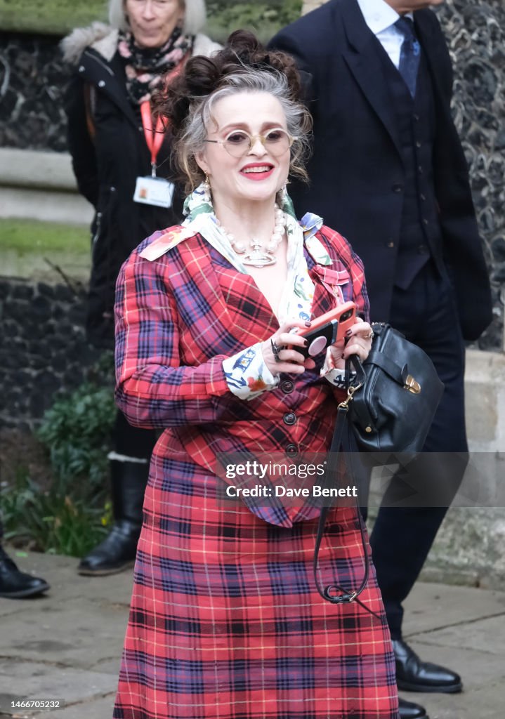 Helena Bonham Carter attends Dame Vivienne Westwood's memorial... News ...