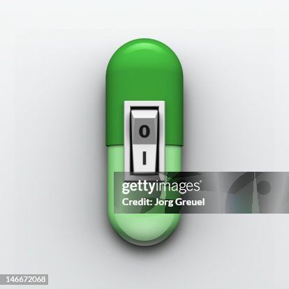 Power switch on a capsule Power switch on a capsule