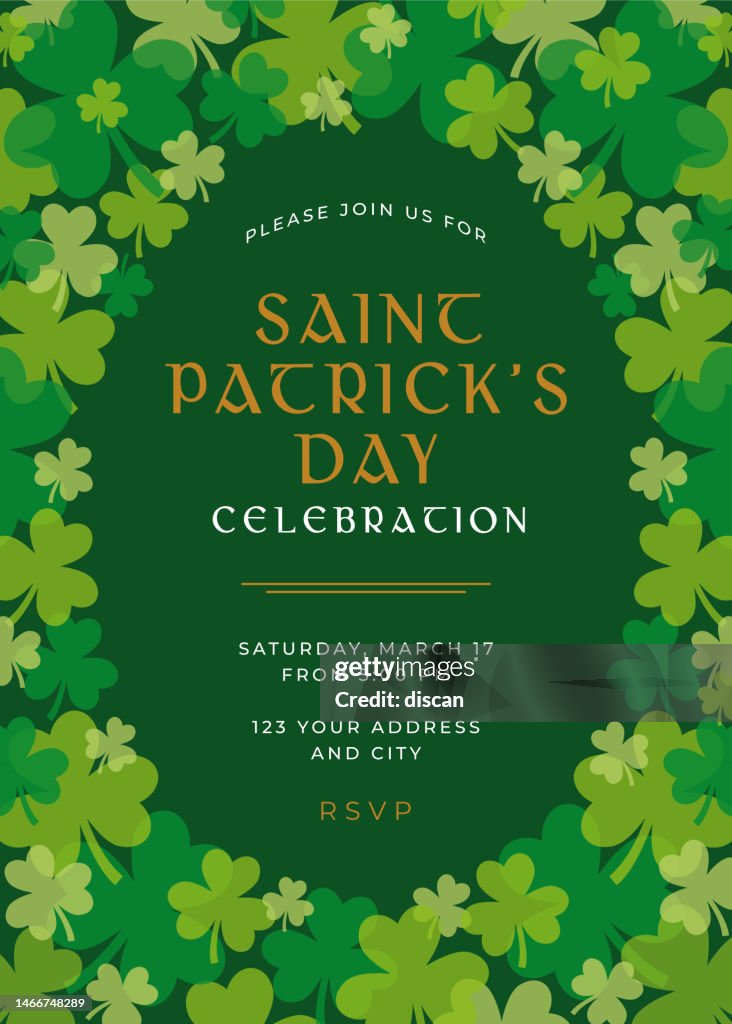 St. Patrick's Day Special Party Invitation Template.