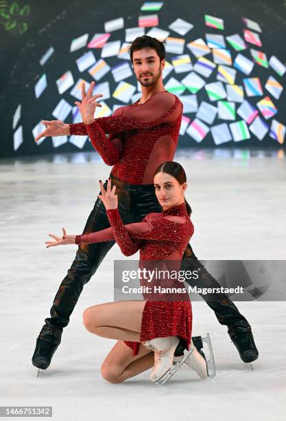 Figure skating gold medalists winner, winter olympic games 2022, Gabriella Papadakis and Guillaume Cizeron of Team France attend the photocall and...