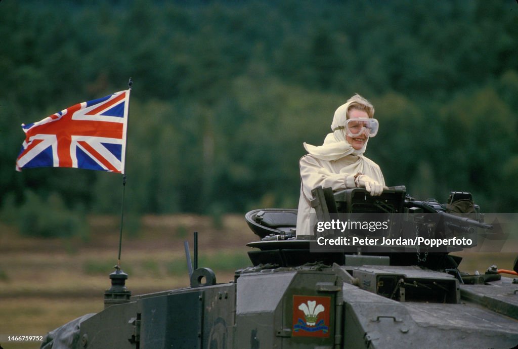 Margaret Thatcher German Tank Ride