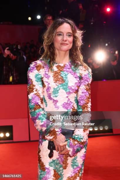 Anne Ratte-Polle attends the "She Came to Me" premiere and Opening Ceremony red carpet during the 73rd Berlinale International Film Festival Berlin...