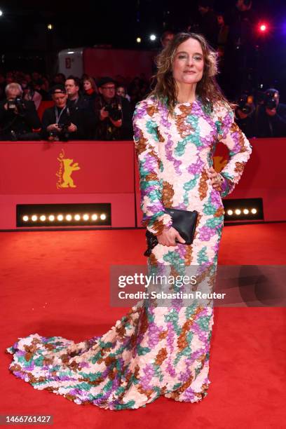 Anne Ratte-Polle attends the "She Came to Me" premiere and Opening Ceremony red carpet during the 73rd Berlinale International Film Festival Berlin...