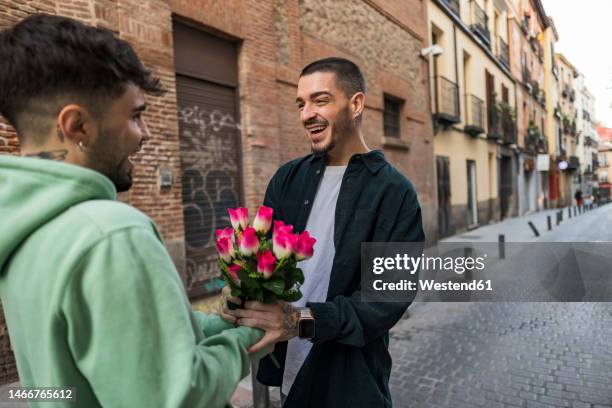 Man Getting Roses 1,463 Man Giving Roses Stock Photos, High-Res Pictures, and Images ...