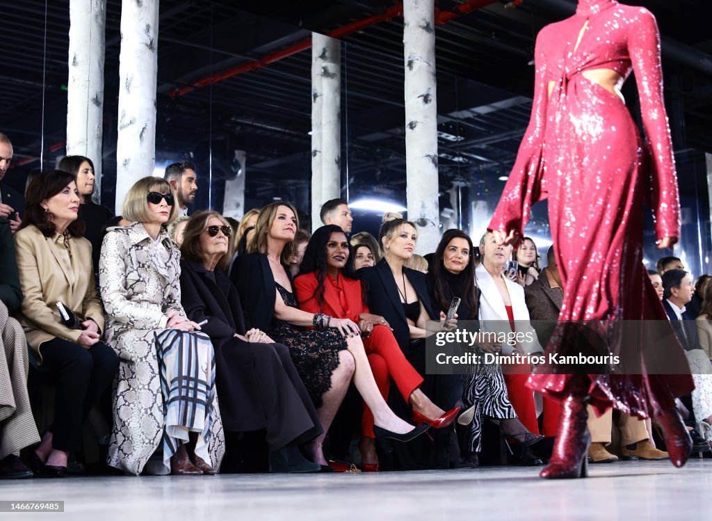 Michael Kors Collection Fall/Winter 2023 Runway Show - Front Row