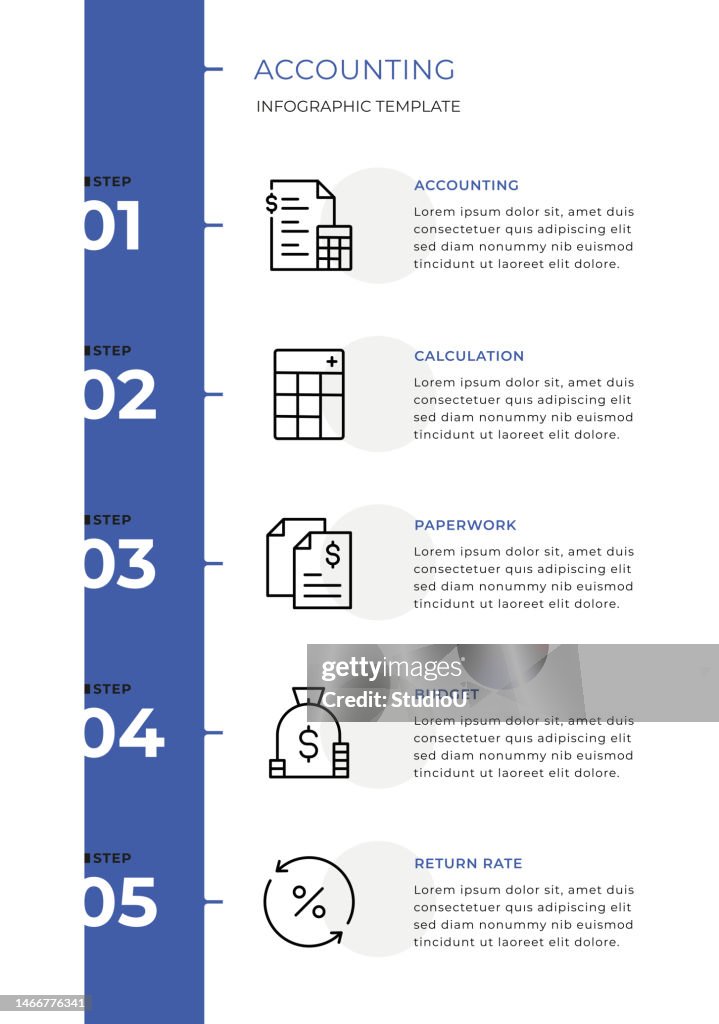 Accounting Infographic Template High-Res Vector Graphic - Getty Images