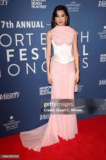 Gemma Chan attends the Newport Beach Film Festival UK Honours 2023 at The Londoner Hotel on February 16, 2023 in London, England.