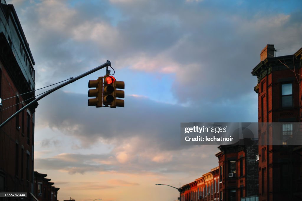 Traffic light in NYC