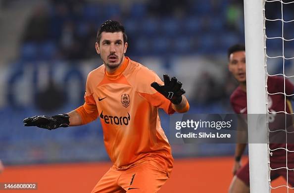 Scuffet Simone Scuffet goalkeeper of CFR Cluj gestures during the UEFA Europa ...