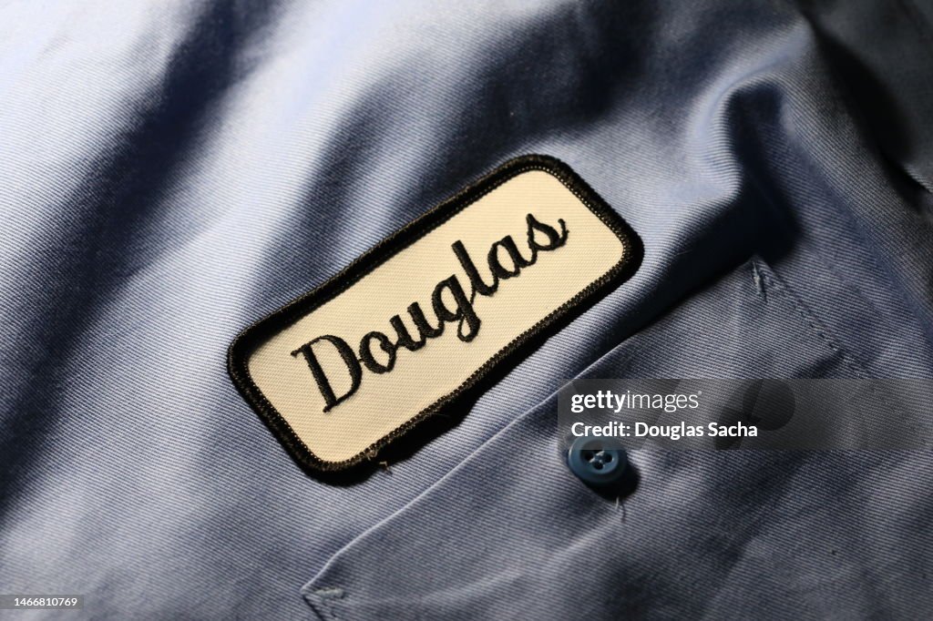 Uniform shirt with name patch - service employee clothing