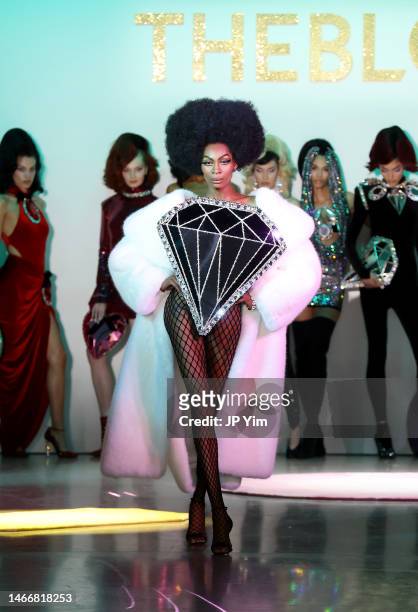 Dominique T.A.R Jackson walks the runway at The Blonds Fall/Winter 2023 Runway Show during New York Fashion Week: The Shows at at Gallery at Spring...