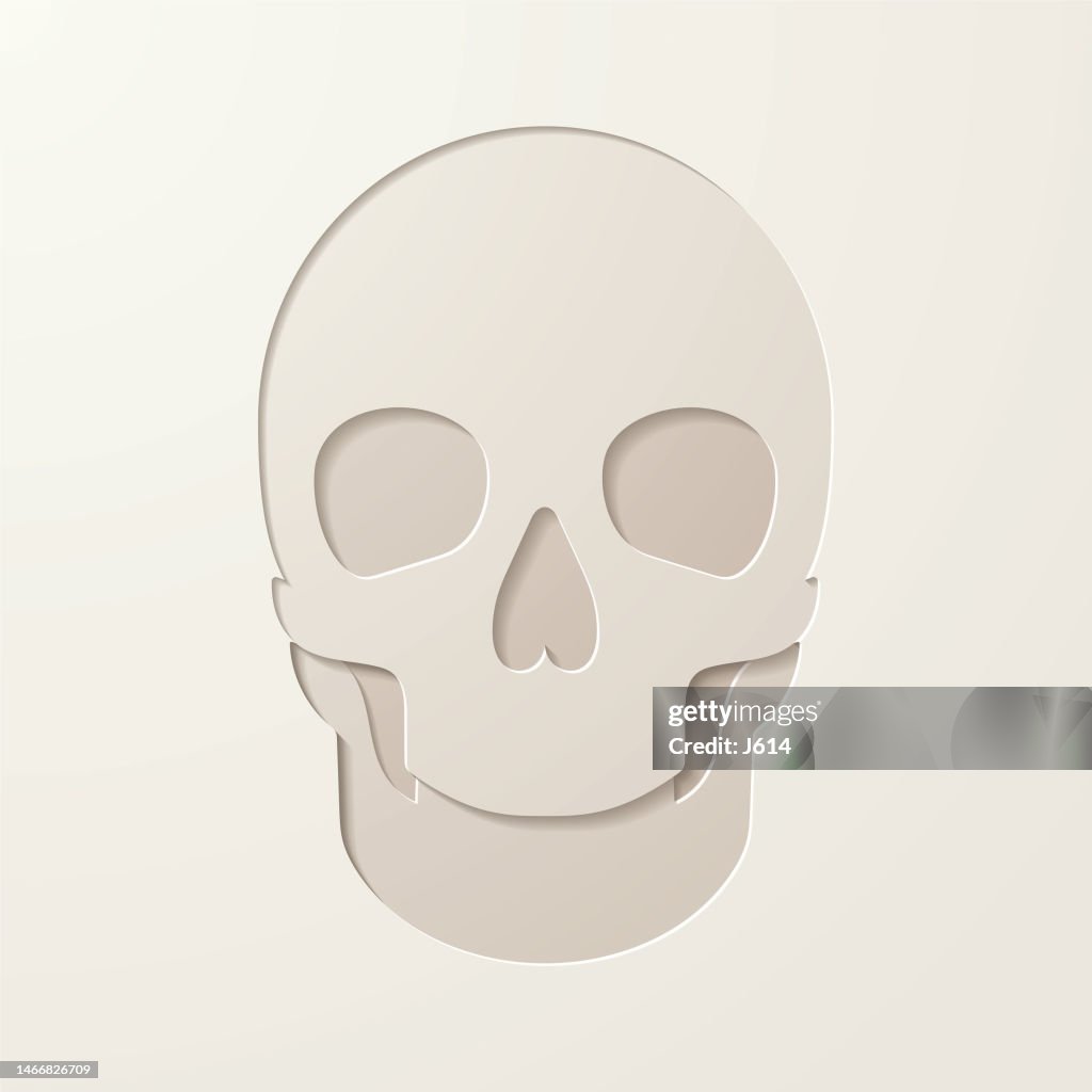 Simple Skull Layout Simple Skull Shaped Cut Out High-Res Vector Graphic - Getty Images