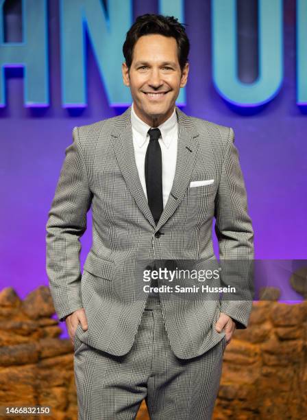 Paul Rudd attends the "Ant-Man And The Wasp: Quantumania" UK Gala Screening at BFI IMAX Waterloo on February 16, 2023 in London, England.
