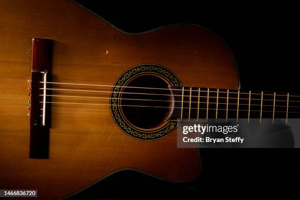 classical guitar body - classical guitar stock pictures, royalty-free photos & images