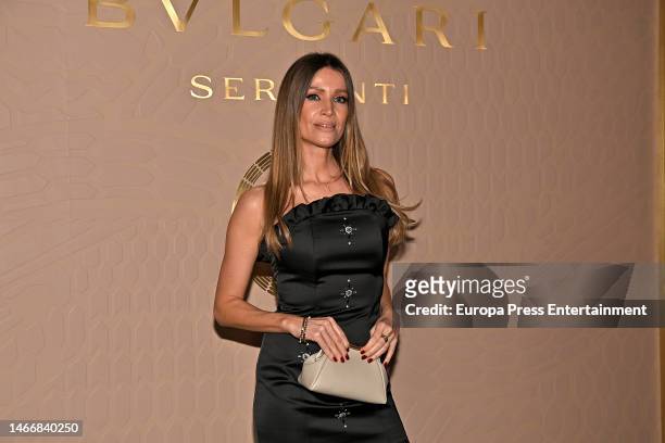 Nicole Kimpel attends opening of the 'Bvlgari Serpenti: 75 Years Of Infinite Tale' exhibition at the Thyssen-Bornemisza Museum on February 16, 2023...
