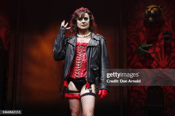 Jason Donovan poses during a production media call of the Rocky Horror Show at Theatre Royal Sydney on February 17, 2023 in Sydney, Australia.