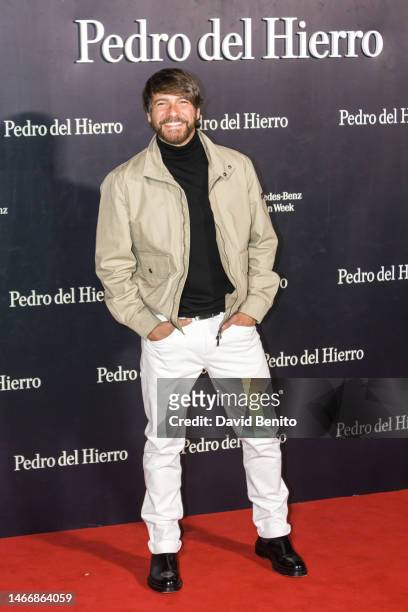 Felix Gomez attends the photocall prior to the Pedro del Hierro fashion show during the Mercedes Benz Fashion Week Madrid February 2023 edition at...
