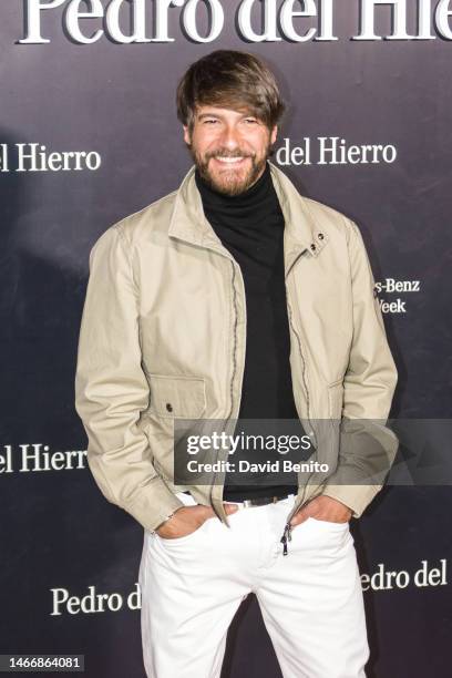 Felix Gomez attends the photocall prior to the Pedro del Hierro fashion show during the Mercedes Benz Fashion Week Madrid February 2023 edition at...