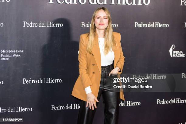 Esmeralda Moya attends the photocall prior to the Pedro del Hierro fashion show during the Mercedes Benz Fashion Week Madrid February 2023 edition at...