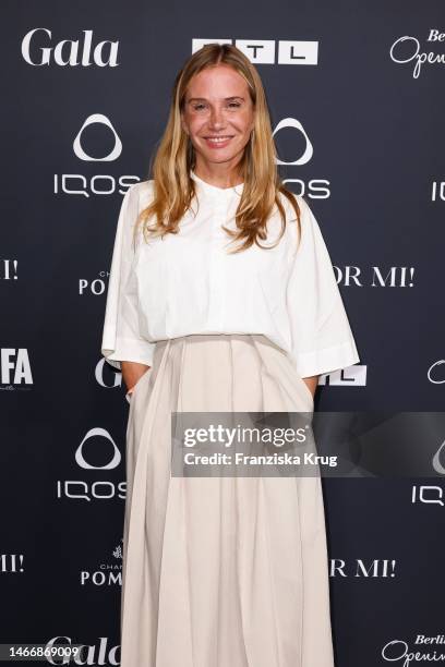 Nadeshda Brennicke attends the Berlin Opening Night 2023 on the occasion of the 73rd Berlinale International Film Festival at hotel Das Stue on...