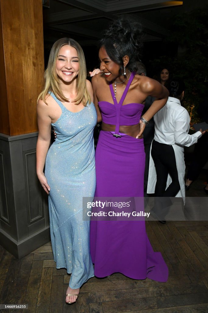 Madelyn Cline and Carlacia Grant attend the Netflix Premiere of Outer