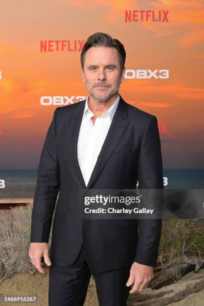 Charles Esten attends the Netflix Premiere of Outer Banks Season 3 at Regency Village Theatre on February 16, 2023 in Los Angeles, California.