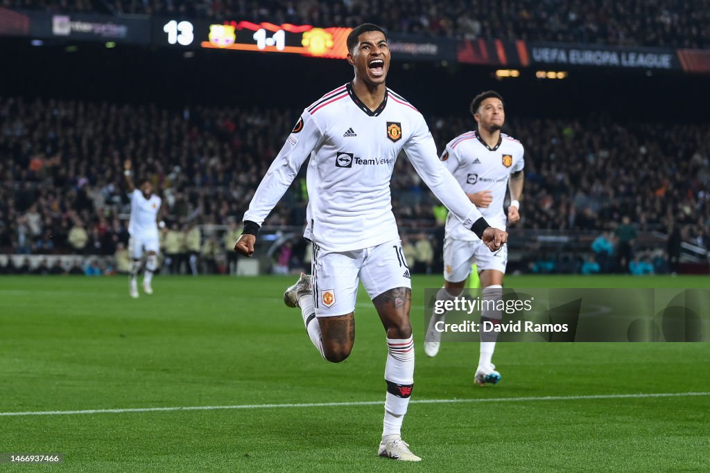 FC Barcelona v Manchester United: Knockout Round Play-Off Leg One - UEFA Europa League