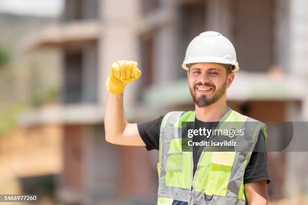 engineer at construction site - good foundation stock pictures, royalty-free photos & images