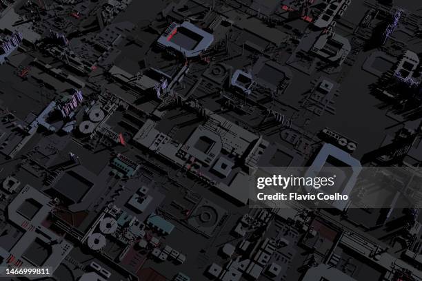 circuit board surface in dark tones - crime board stock pictures, royalty-free photos & images