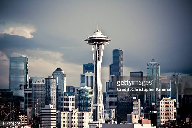 downtown seattle - seattle stock pictures, royalty-free photos & images