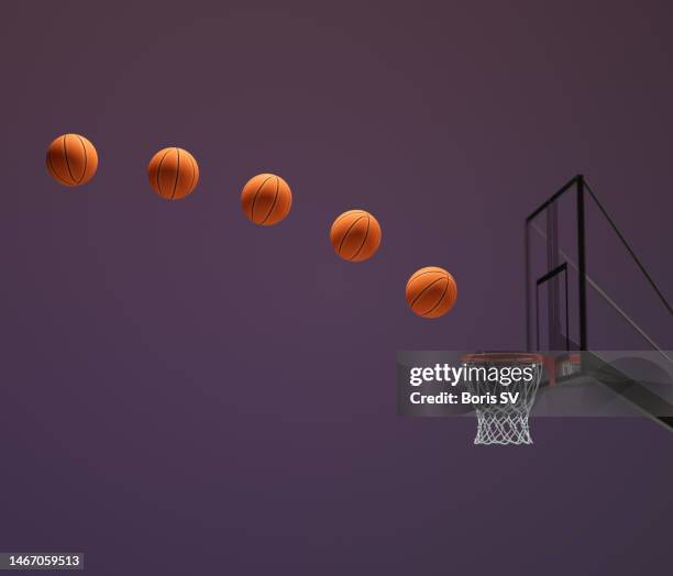 trajectory of the flying ball - phase image stock pictures, royalty-free photos & images