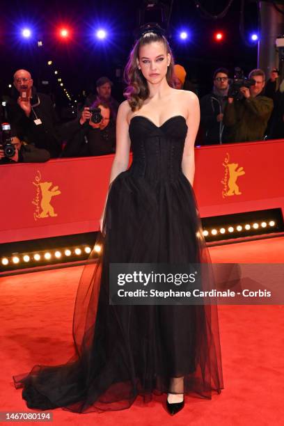 Barbara Palvin attends the "Irgendwann werden wir uns alles erzählen" premiere during the 73rd Berlinale International Film Festival Berlin at...